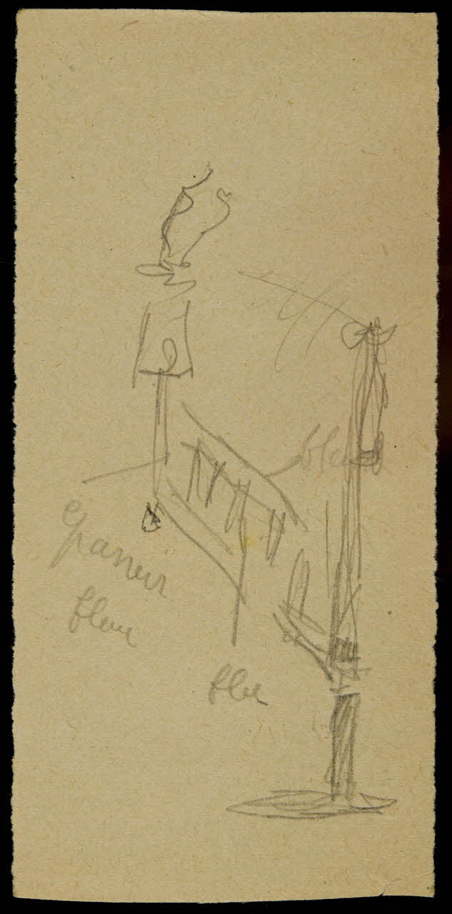 partie d'un ensemble de dessins Ebauche de dessin 1968.102.2713.13 Photo Mucem