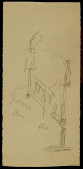 partie d'un ensemble de dessins Ebauche de dessin 1968.102.2713.13 Photo Mucem
