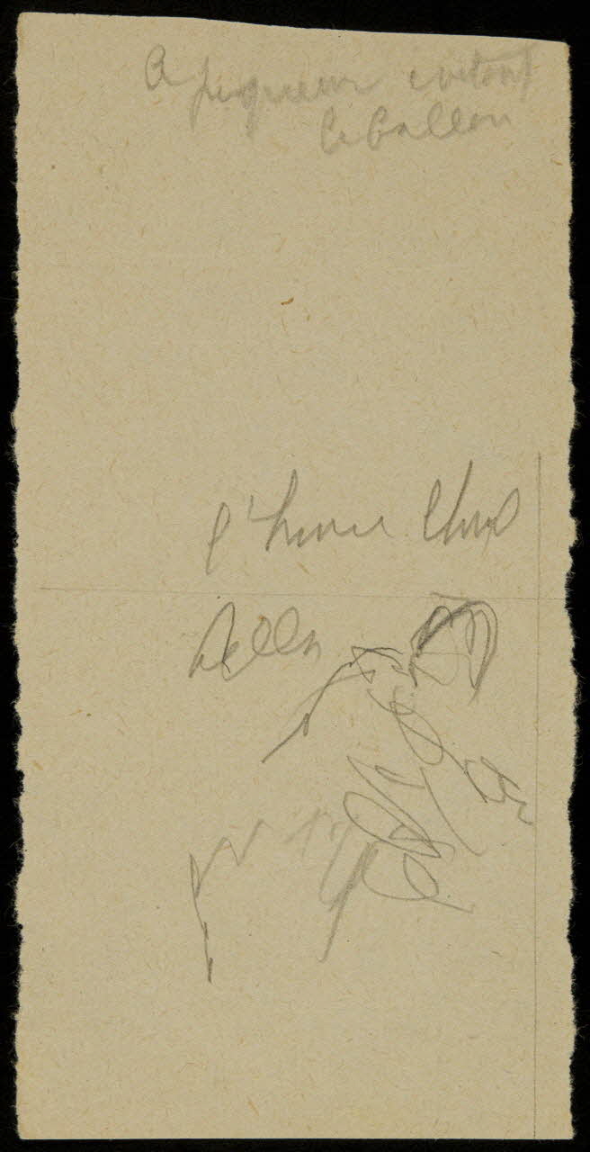 partie d'un ensemble de dessins Ebauche de dessin 1968.102.2713.14 Photo Mucem