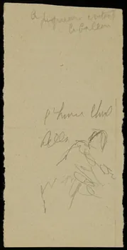 partie d'un ensemble de dessins Ebauche de dessin 1968.102.2713.14 Photo Mucem