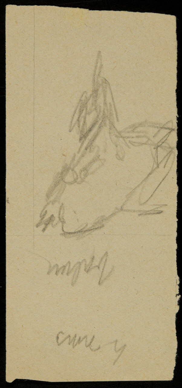 partie d'un ensemble de dessins Ebauche de dessin 1968.102.2713.15 Photo Mucem