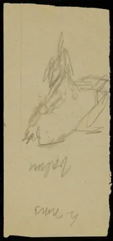 partie d'un ensemble de dessins Ebauche de dessin 1968.102.2713.15 Photo Mucem