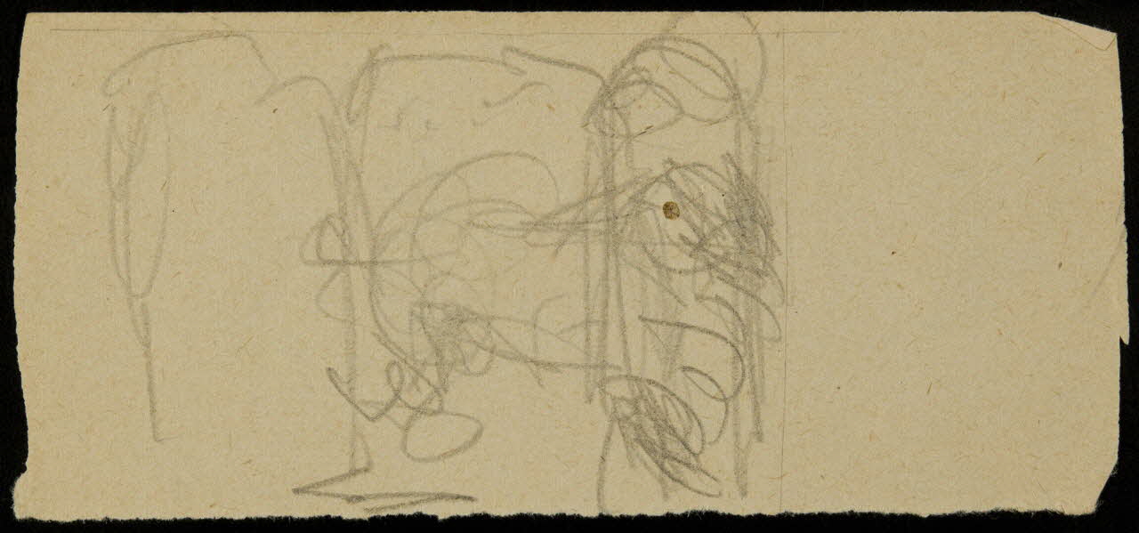 partie d'un ensemble de dessins Ebauche de dessin 1968.102.2713.16 Photo Mucem