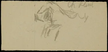 partie d'un ensemble de dessins Ebauche de dessin 1968.102.2713.19 Photo Mucem