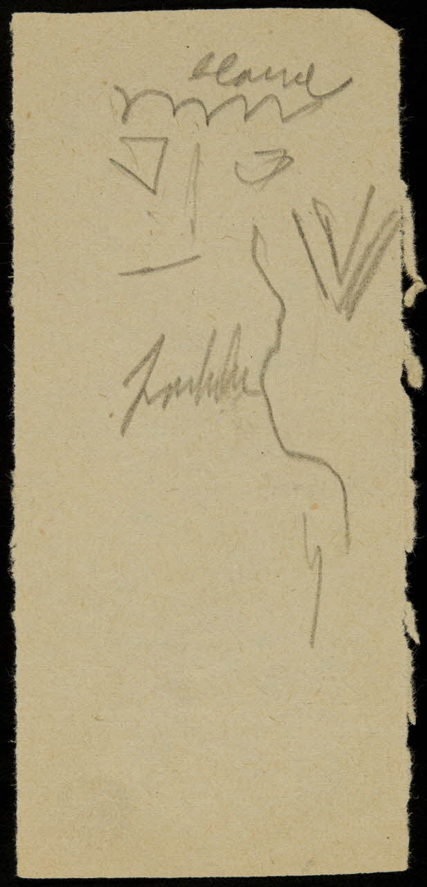 partie d'un ensemble de dessins Ebauche de dessin 1968.102.2713.21 Photo Mucem