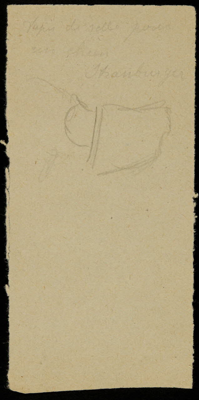 partie d'un ensemble de dessins Tapis de selle pour  un chien  Strassburger 1968.102.2713.22 Photo Mucem