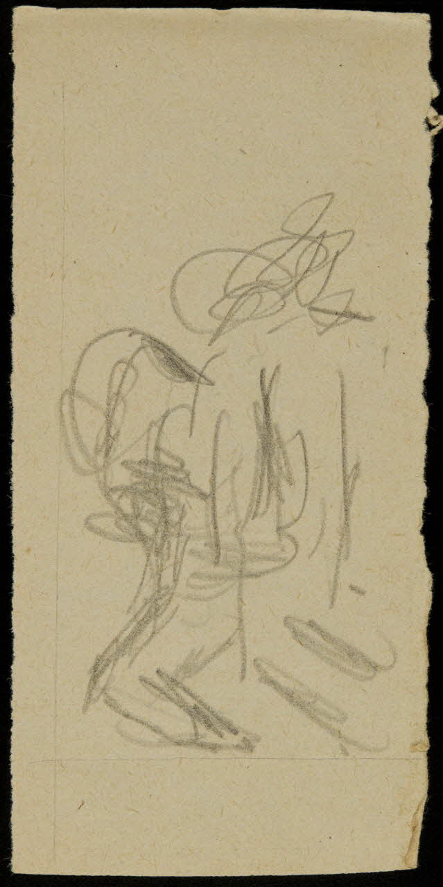 partie d'un ensemble de dessins Ebauche de dessin 1968.102.2713.23 Photo Mucem