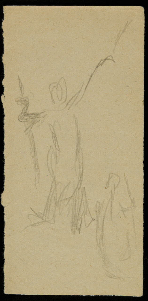 partie d'un ensemble de dessins Ebauche de dessin 1968.102.2713.24 Photo Mucem