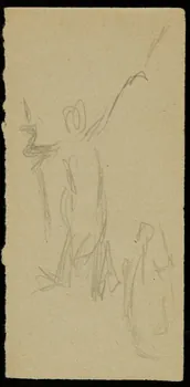 partie d'un ensemble de dessins Ebauche de dessin 1968.102.2713.24 Photo Mucem