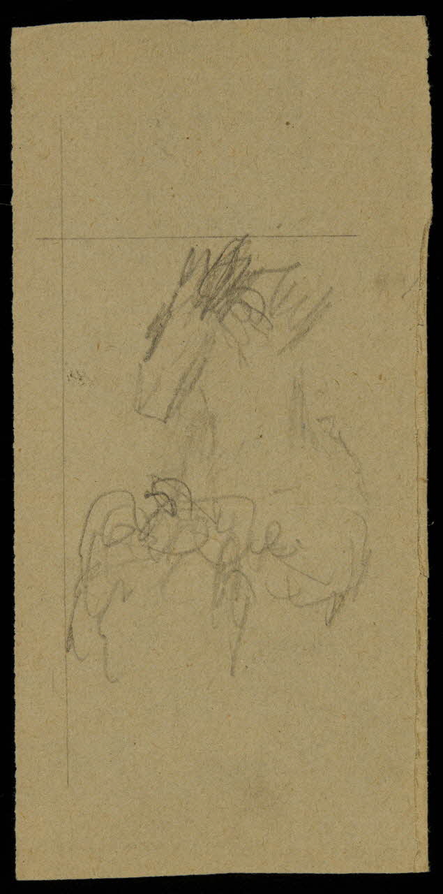 partie d'un ensemble de dessins Ebauche de dessin 1968.102.2713.25 Photo Mucem