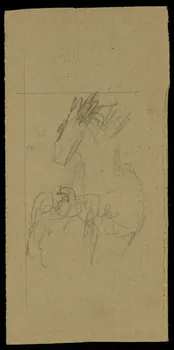 partie d'un ensemble de dessins Ebauche de dessin 1968.102.2713.25 Photo Mucem