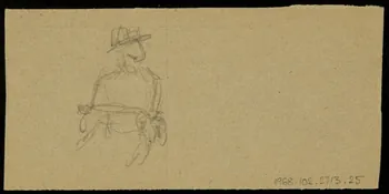 partie d'un ensemble de dessins Ebauche de dessin 1968.102.2713.25 Photo Mucem