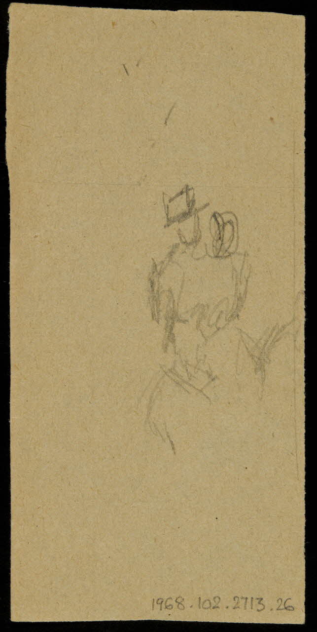 partie d'un ensemble de dessins Ebauche de dessin 1968.102.2713.26 Photo Mucem
