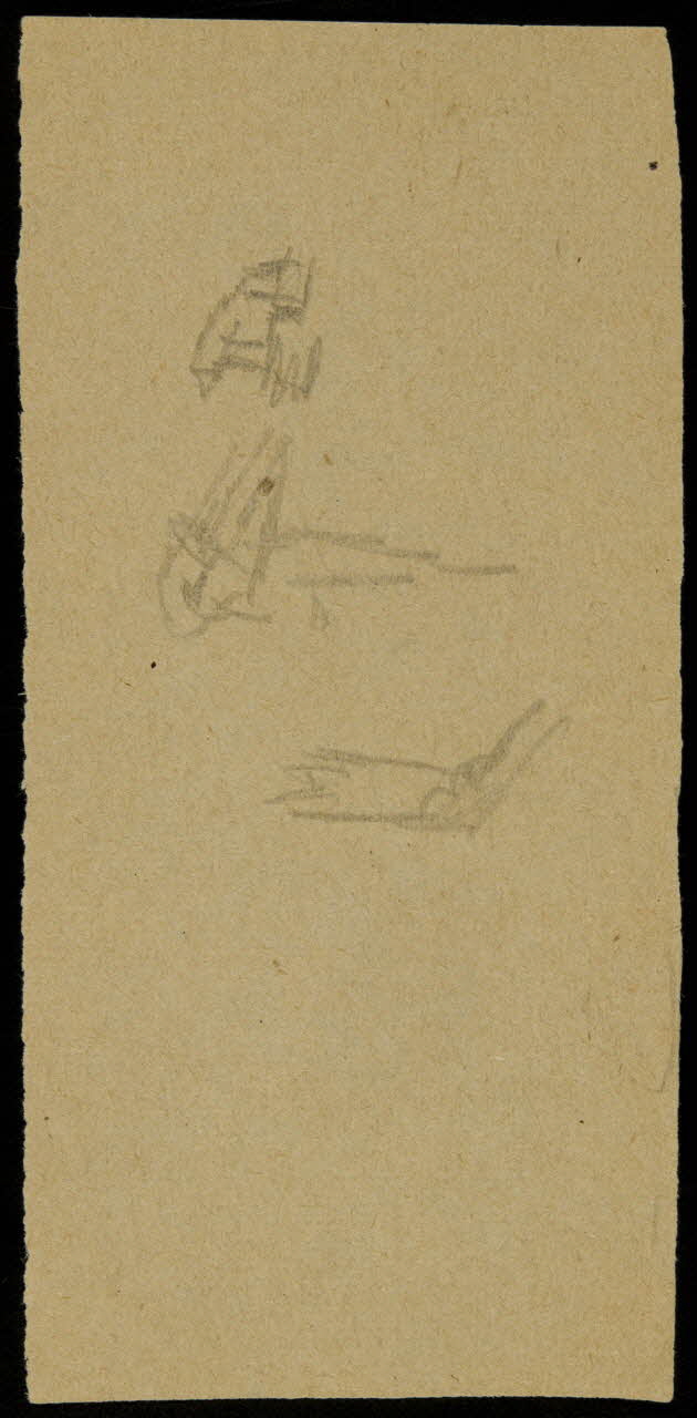 partie d'un ensemble de dessins Ebauche de dessin 1968.102.2713.27 Photo Mucem