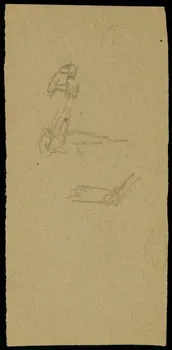 partie d'un ensemble de dessins Ebauche de dessin 1968.102.2713.27 Photo Mucem