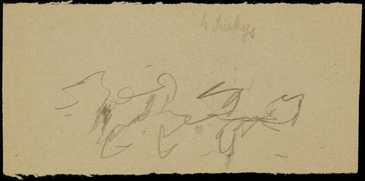 partie d'un ensemble de dessins Ebauche de dessin 1968.102.2713.28 Photo Mucem