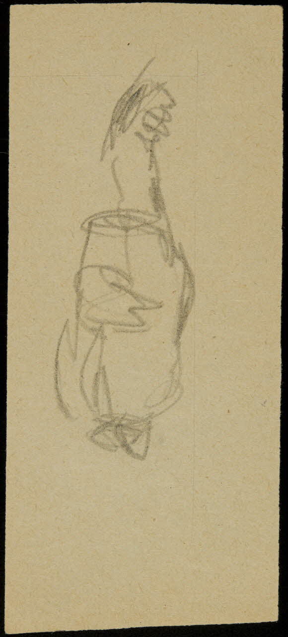 partie d'un ensemble de dessins Ebauche de dessin 1968.102.2713.4 Photo Mucem