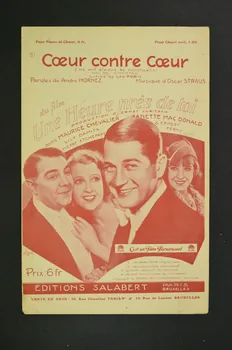 André Hornez ; Leo Robin ; Oscar Straus ; Salabert chanson petit format Île-de-France, France 1932 1966.158.1  Photo Mucem