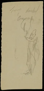 partie d'un ensemble de dessins Ebauche de dessin 1968.102.2713.5 Photo Mucem