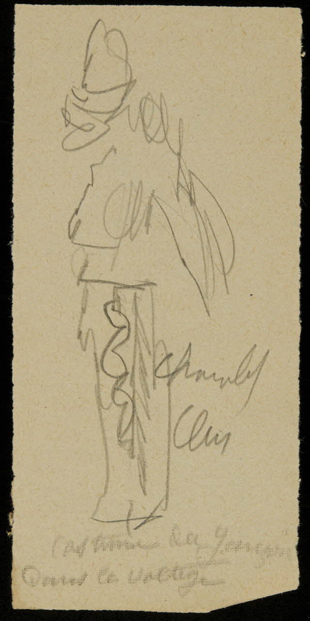 partie d'un ensemble de dessins Ebauche de dessin 1968.102.2713.7 Photo Mucem