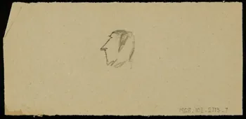 partie d'un ensemble de dessins Ebauche de dessin 1968.102.2713.7 Photo Mucem