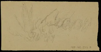 partie d'un ensemble de dessins Ebauche de dessin 1968.102.2713.8 Photo Mucem