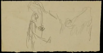 partie d'un ensemble de dessins Ebauche de dessin 1968.102.2713.9 Photo Mucem