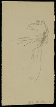 partie d'un ensemble de dessins Ebauche de dessin 1968.102.2713.9 Photo Mucem