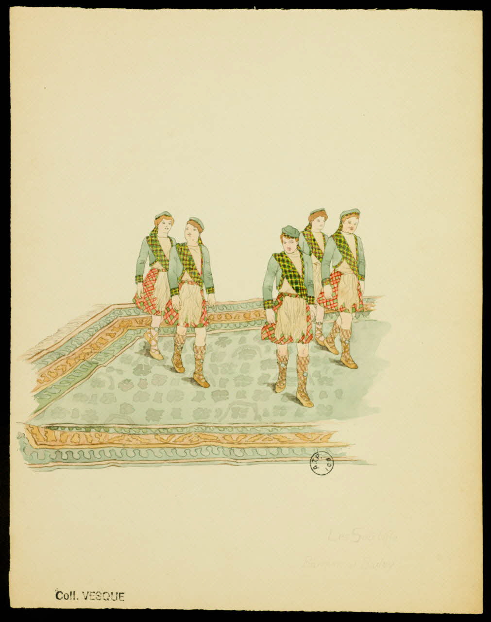 partie d'un ensemble de dessins Les Sutcliffe  Barnum et Bailey 1968.102.2718 Photo Mucem