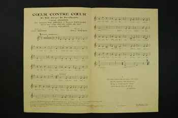 André Hornez ; Leo Robin ; Oscar Straus ; Salabert chanson petit format Île-de-France, France 1932 1966.158.1  Photo Mucem