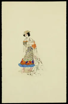 partie d'un ensemble de dessins Homme travesti en femme 1968.102.2726.2 Photo Mucem