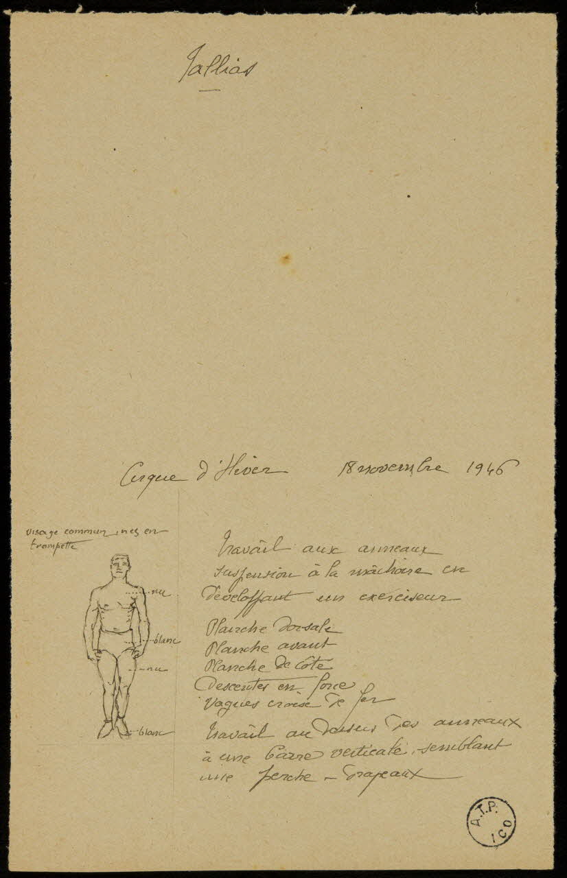 partie d'un ensemble de dessins Tallias 1968.102.2727.2 Photo Mucem