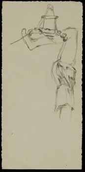 partie d'un ensemble de dessins Trapéziste 1968.102.2728.2 Photo Mucem