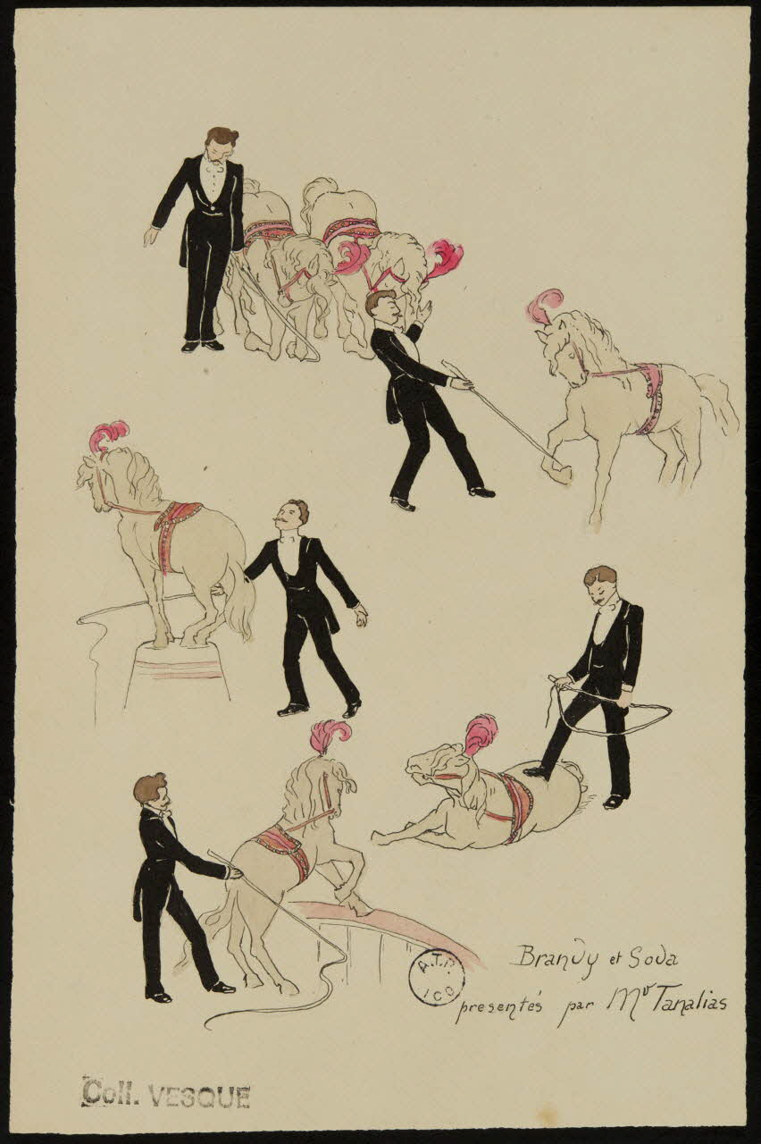 partie d'un ensemble de dessins Brandy et Soda  présentés par Mr Tanalias 1968.102.2732.4 Photo Mucem