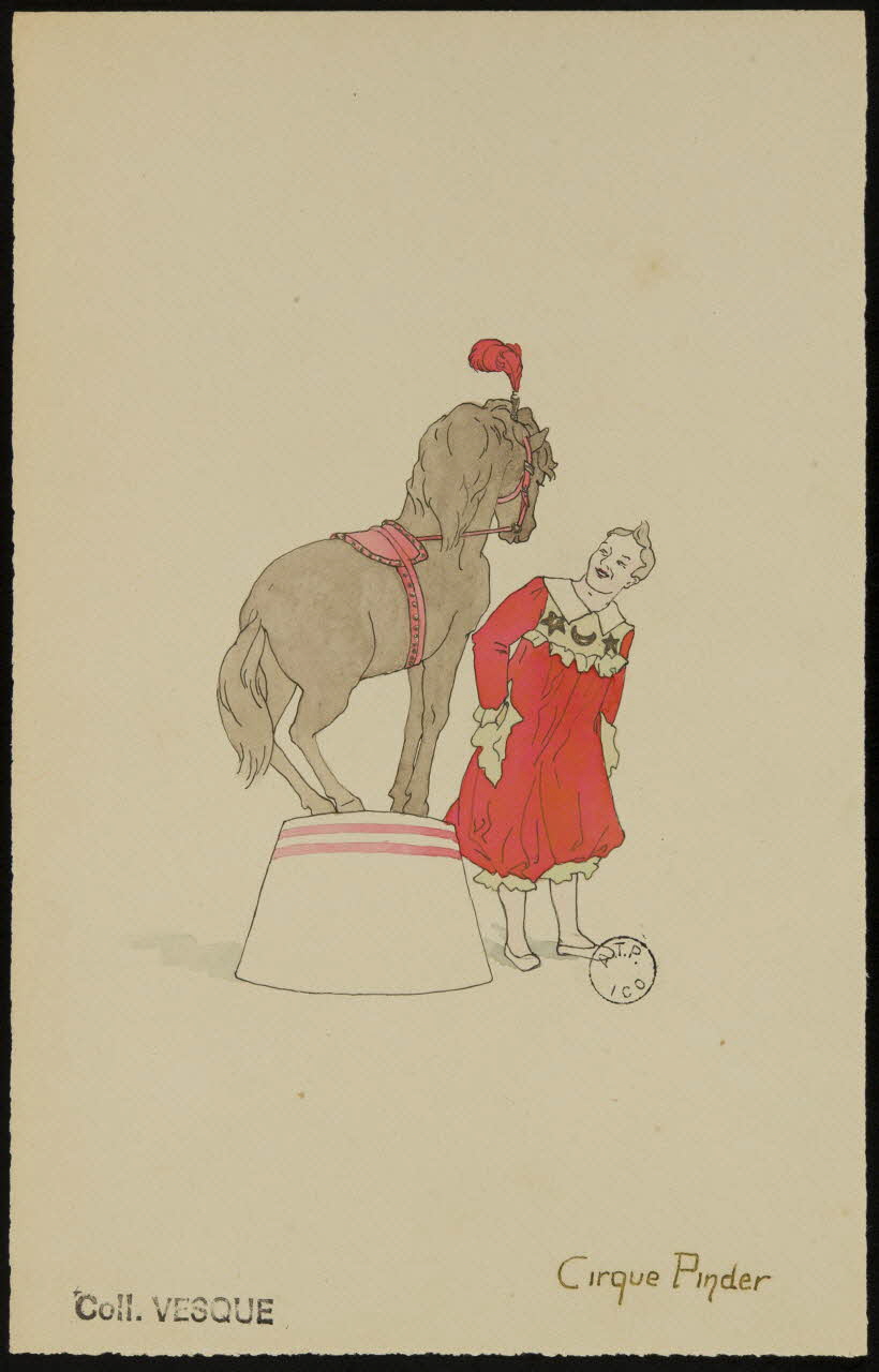 partie d'un ensemble de dessins Cirque Pinder 1968.102.2732.5 Photo Mucem