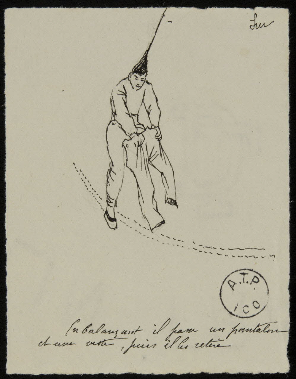 partie d'un ensemble de dessins Tchin Maa 1968.102.2738.4 Photo Mucem