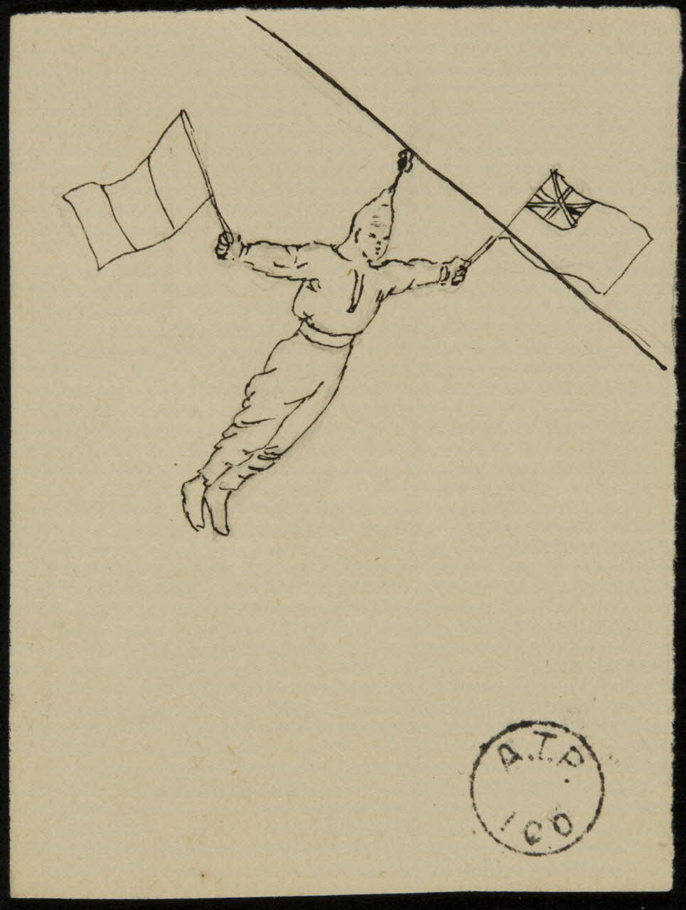 partie d'un ensemble de dessins Un des tchin Maa 1968.102.2738.9 Photo Mucem