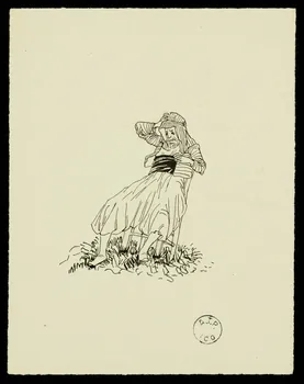 partie d'un ensemble de dessins Vieillard au turban 1968.102.2741.12  Photo Mucem