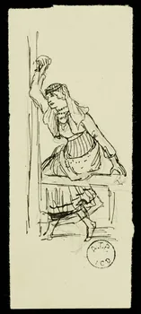 partie d'un ensemble de dessins Femme au mouchoir 1968.102.2741.16 Photo Mucem