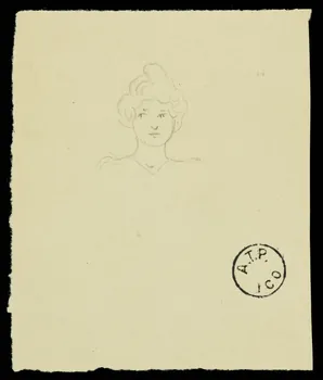 partie d'un ensemble de dessins Portrait de femme 1968.102.2741.30 Photo Mucem