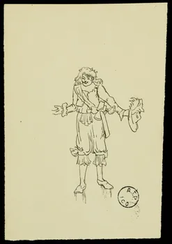 partie d'un ensemble de dessins Pirate saluant 1968.102.2741.33 Photo Mucem