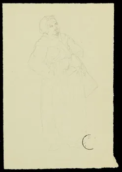 partie d'un ensemble de dessins Femme au panier 1968.102.2741.34 Photo Mucem