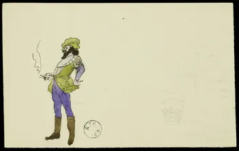 partie d'un ensemble de dessins Homme à la cigarette 1968.102.2741.36 Photo Mucem