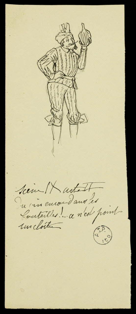 partie d'un ensemble de dessins Scène IX acte II 1968.102.2741.38 Photo Mucem