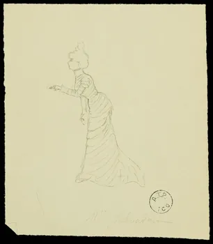 partie d'un ensemble de dessins Mme Salvadoro 1968.102.2741.40 Photo Mucem