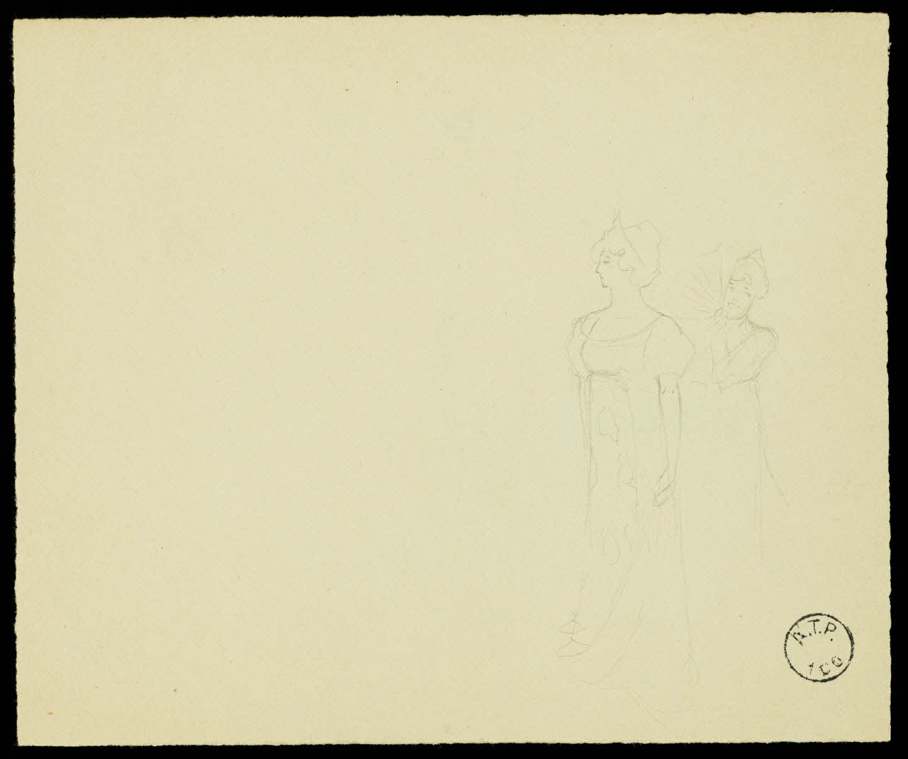 partie d'un ensemble de dessins Ebauche de dessin 1968.102.2741.43 Photo Mucem
