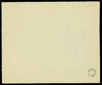 partie d'un ensemble de dessins Ebauche de dessin 1968.102.2741.43 Photo Mucem