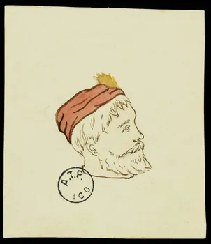 partie d'un ensemble de dessins Portrait d'homme au turban 1968.102.2741.6  Photo Mucem