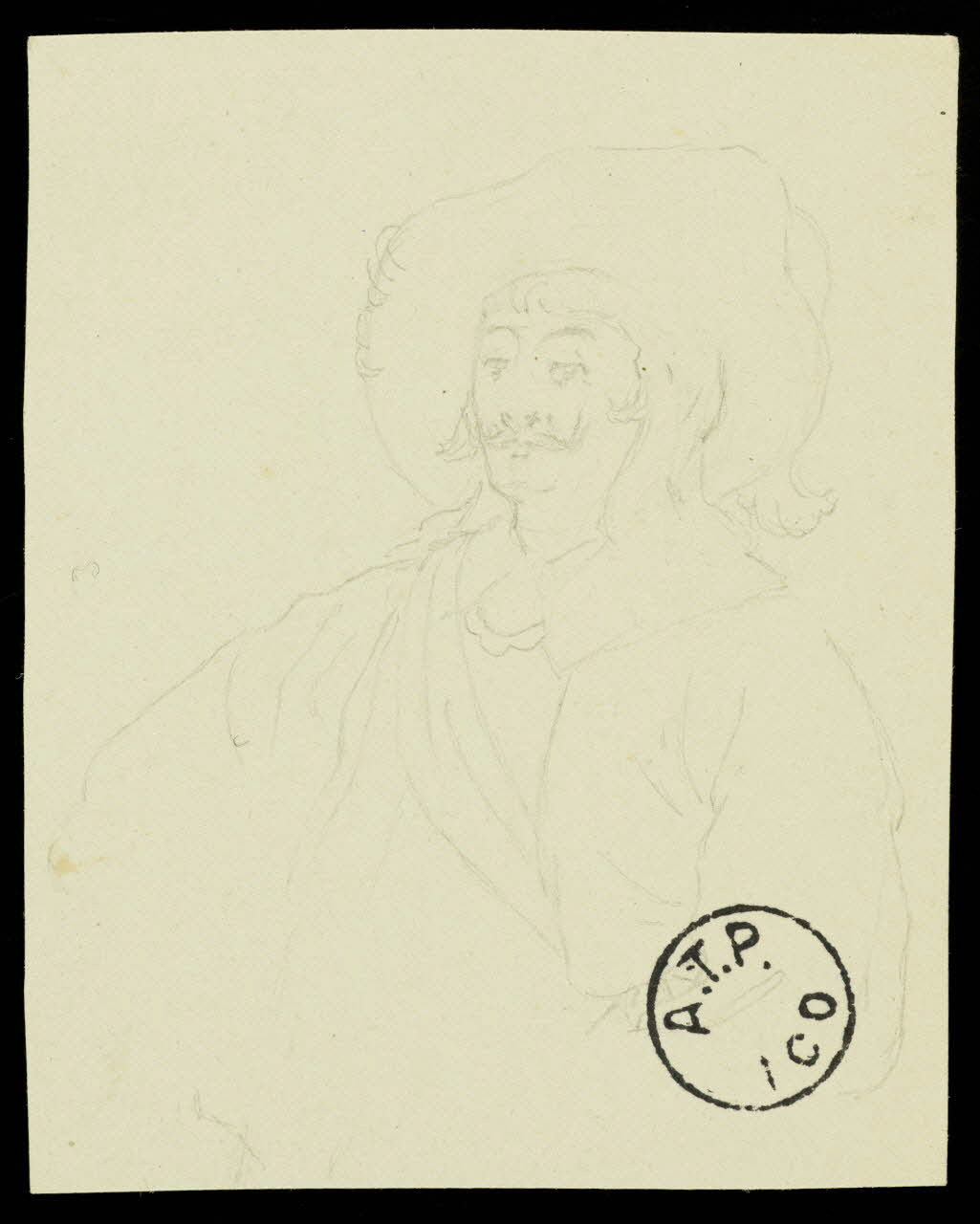 partie d'un ensemble de dessins Mousquetaire 1968.102.2741.62 Photo Mucem