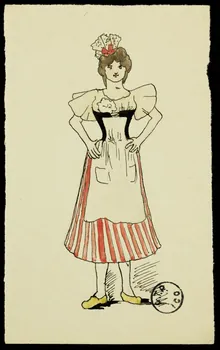 partie d'un ensemble de dessins Femme au tablier 1968.102.2741.7 Photo Mucem